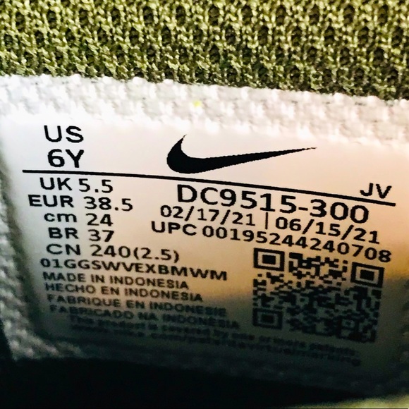 Nike Air Max Goaterra 2.0 GS Cargo Army Green Smoke Grey Boots Sz 6Y-Womens 7.5 - Picture 7 of 7